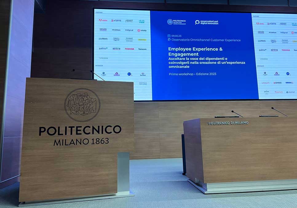 Evento Polimi 2023 | Employee Experience & Engagement: “ascoltare la voce dei dipendenti e coinvolgerli nella creazione di un’esperienza omnicanale”